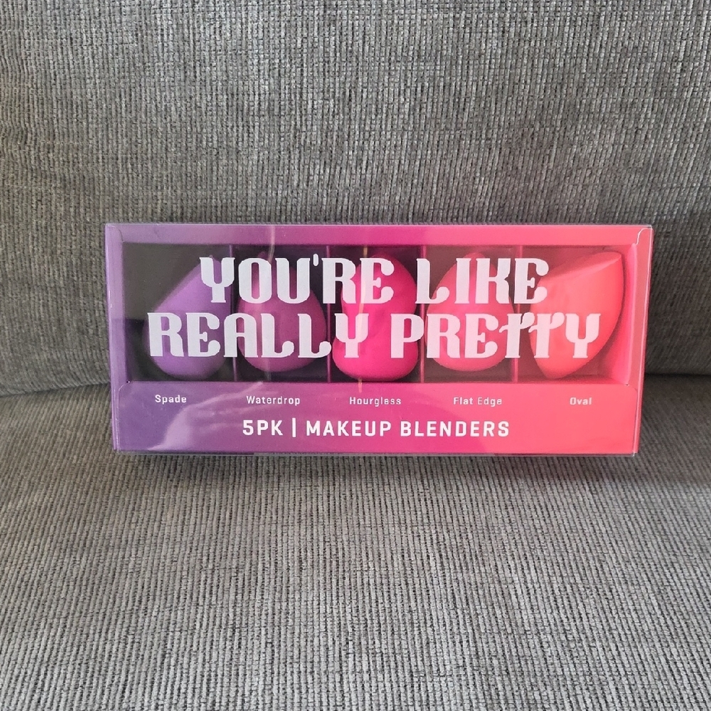 You're Like Really Pretty Makeup‎ Blenders - 5 Pack, Different Shapes And Colors
